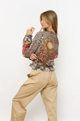 עליונית מודפסת רוכסן כיווץ