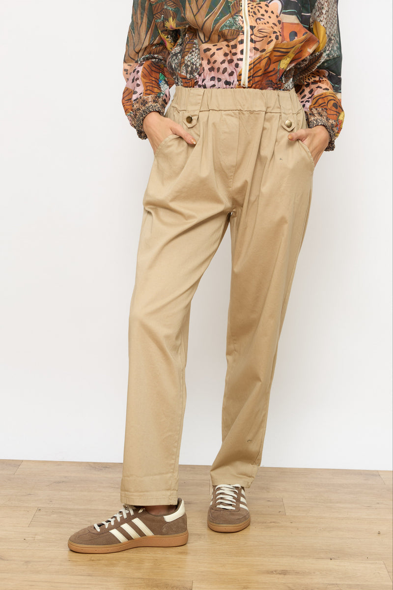 מכנס לולאות כפתור זהב