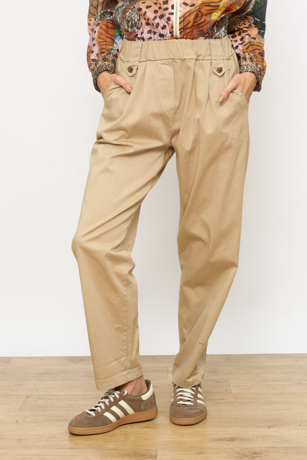 מכנס לולאות כפתור זהב