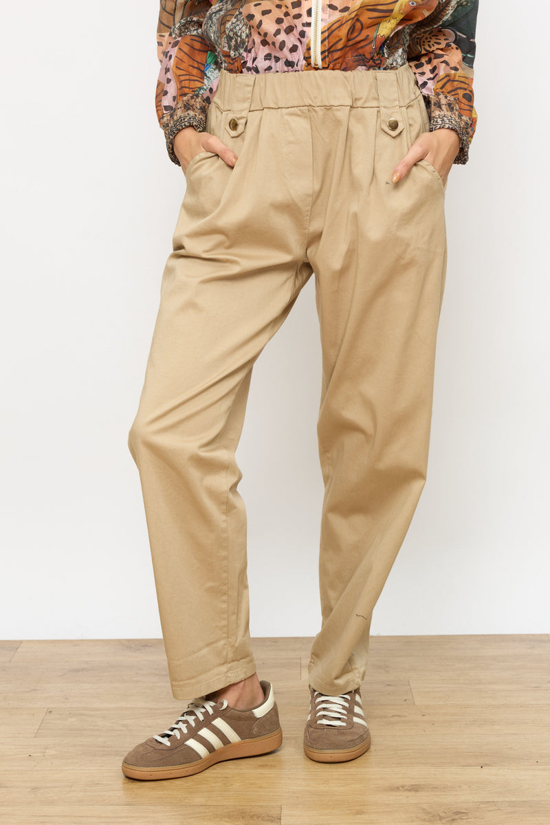 מכנס לולאות כפתור זהב