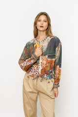 עליונית מודפסת רוכסן כיווץ