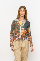 עליונית מודפסת רוכסן כיווץ