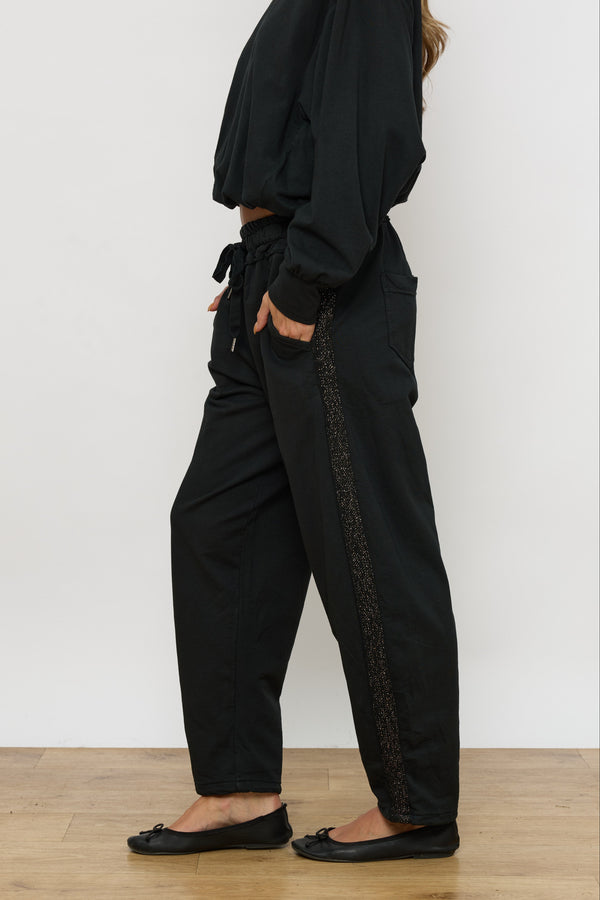 מכנס פרנץ' פס זהב בצד