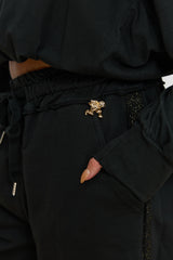 מכנס פרנץ' פס זהב בצד