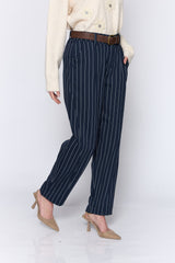 מכנס פסים דקים+חגורה