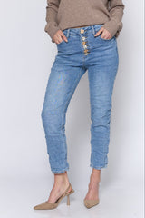 ג'ינס כפתורים דלמטיים