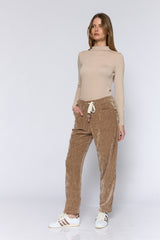 מכנס קטיפה כיס נסתר