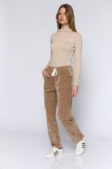 מכנס קטיפה כיס נסתר