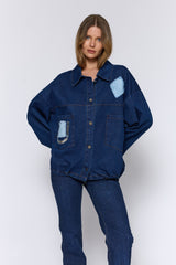 ג'קט ג'ינס פאצ'ים כיס גדול