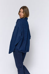 ג'קט ג'ינס פאצ'ים כיס גדול