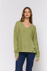 סריג כפתורים בצד