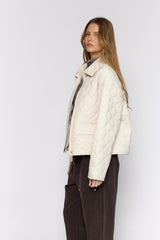 מעיל קווילט קצר+קורדרוי