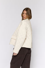 מעיל קווילט קצר+קורדרוי