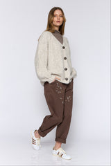 קרדיגן סריגה משולבת