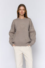 סריג לבבות פנינים