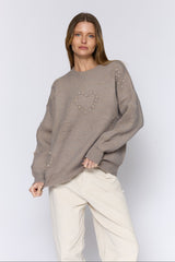 סריג לבבות פנינים