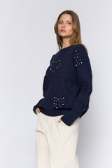 סריג לבבות פנינים