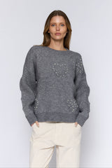 סריג לבבות פנינים