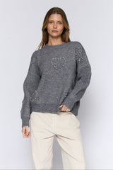 סריג לבבות פנינים