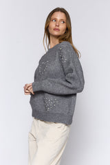 סריג לבבות פנינים