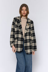 VINTAGE בלייזר משובץ