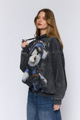 SKI סווטשירט קפוצ'ון