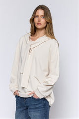 LOVE טופ קפוצ'ון צעיף