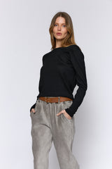 טופ קשמיר כפתורי זהב