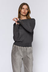 טופ קשמיר כפתורי זהב