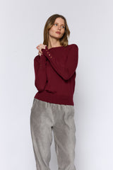 טופ קשמיר כפתורי זהב