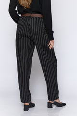 מכנס פסים דקים+חגורה