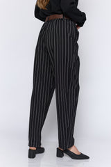 מכנס פסים דקים+חגורה