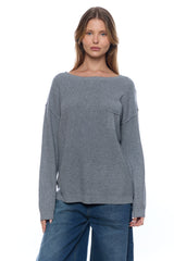 סריג ניקי כפתורים בגב+כיס