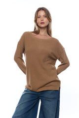 סריג ניקי כפתורים בגב+כיס