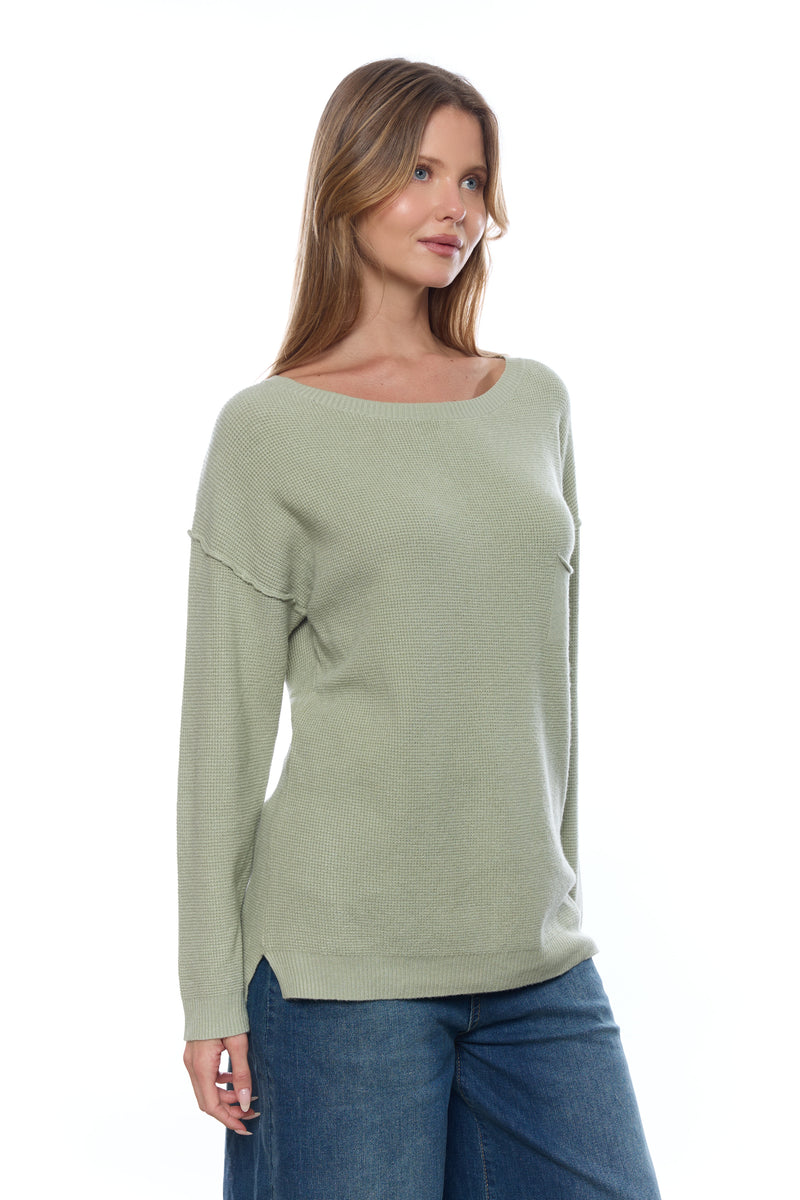 סריג ניקי כפתורים בגב+כיס