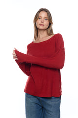 סריג ניקי כפתורים בגב+כיס