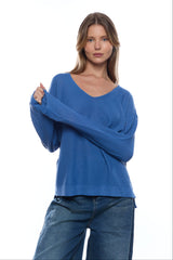 פס צווארון V סריג