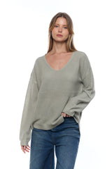 פס צווארון V סריג