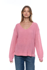 פס צווארון V סריג