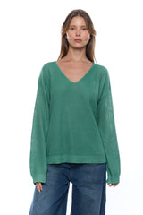 פס צווארון V סריג