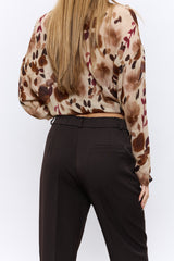 מכנס פנסים מחויט+גומי