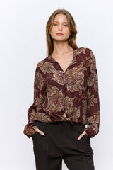 מכופתרת קשירה מודפסת