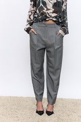 מכנס פנסים מחויט+גומי