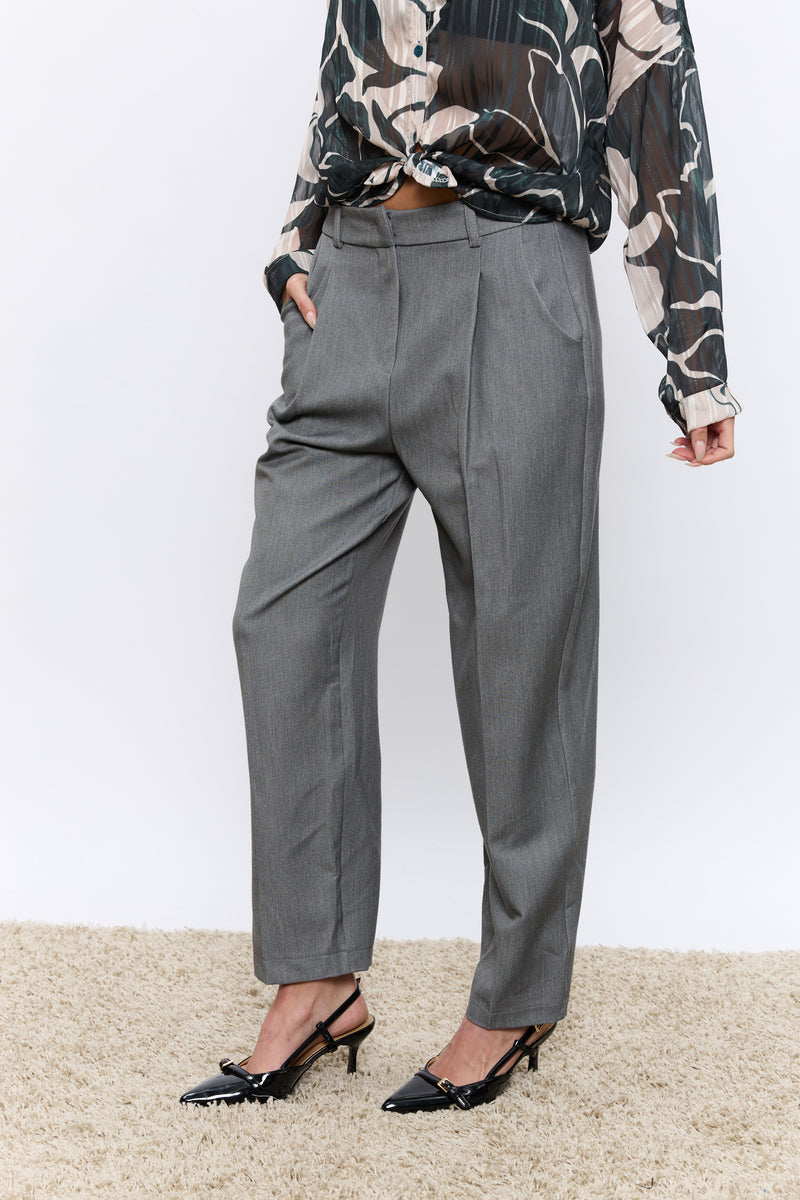 מכנס פנסים מחויט+גומי