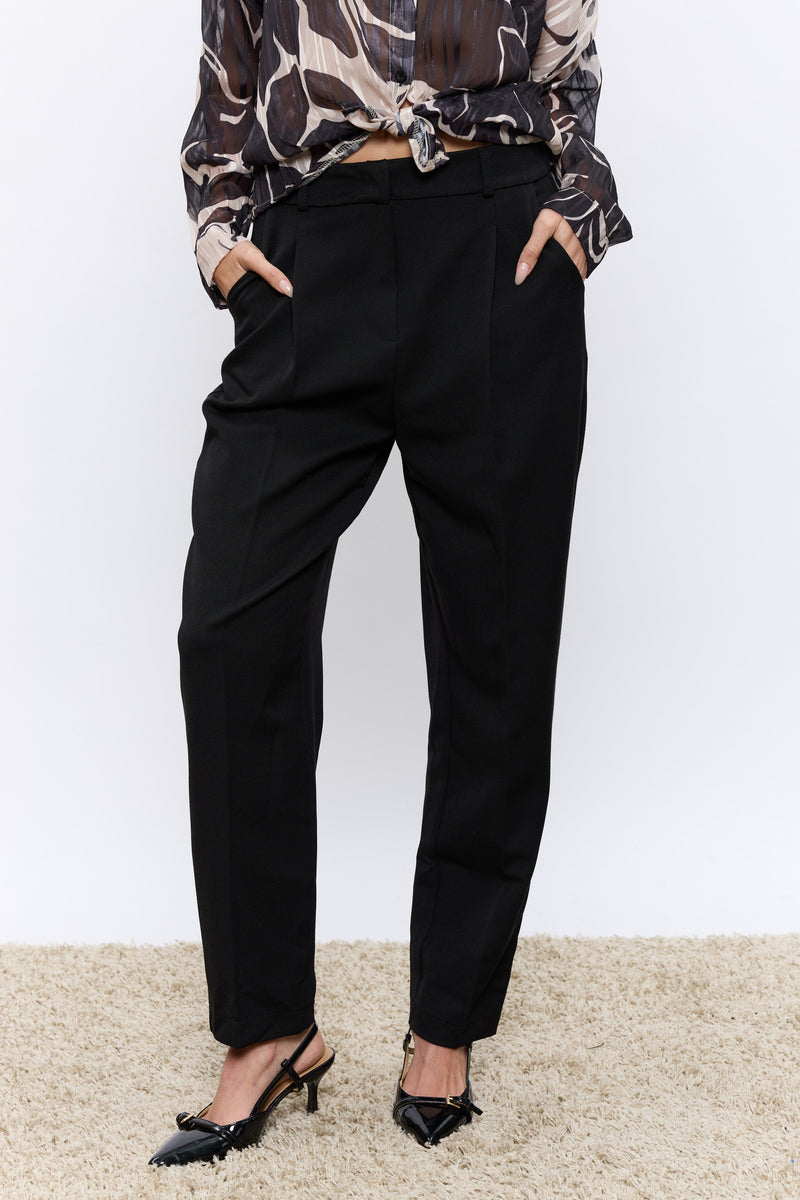 מכנס פנסים מחויט+גומי