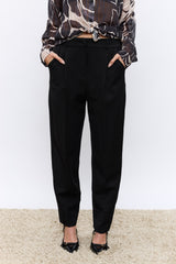 מכנס פנסים מחויט+גומי