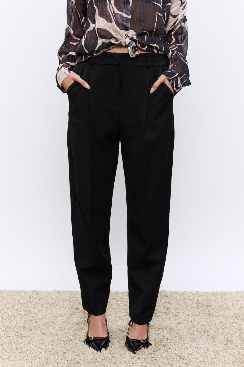 מכנס פנסים מחויט+גומי