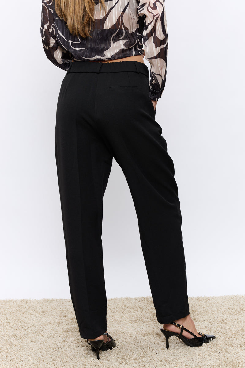 מכנס פנסים מחויט+גומי