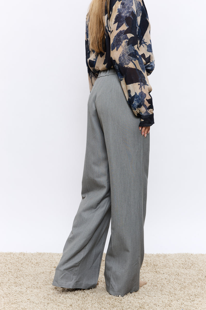 מכנס רחב מחוייט 2 כפתורים