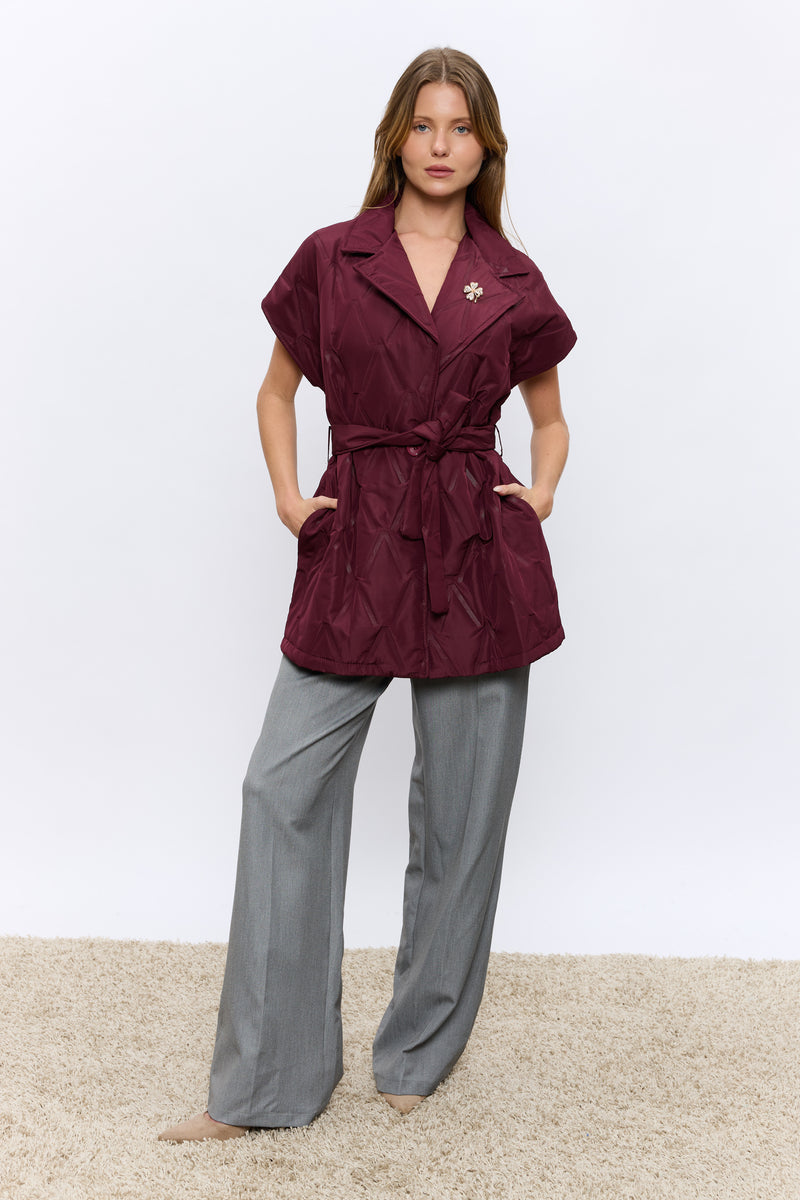 ג'קט קווילט ללא שרוול